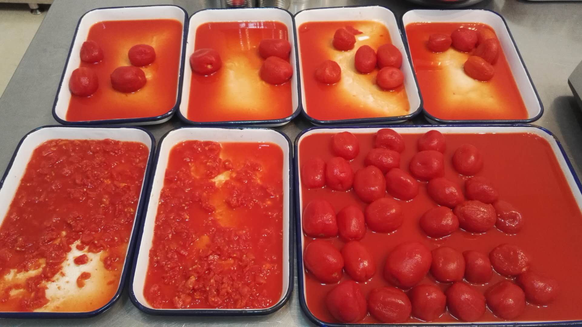 Tomates troceados en lata 400g,800g,2500g,2850g