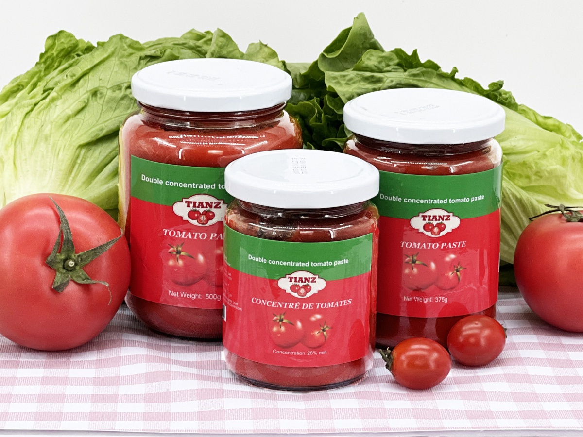 Soporte de pasta de tomate de vidrio Tianz Jar OEM y ODM